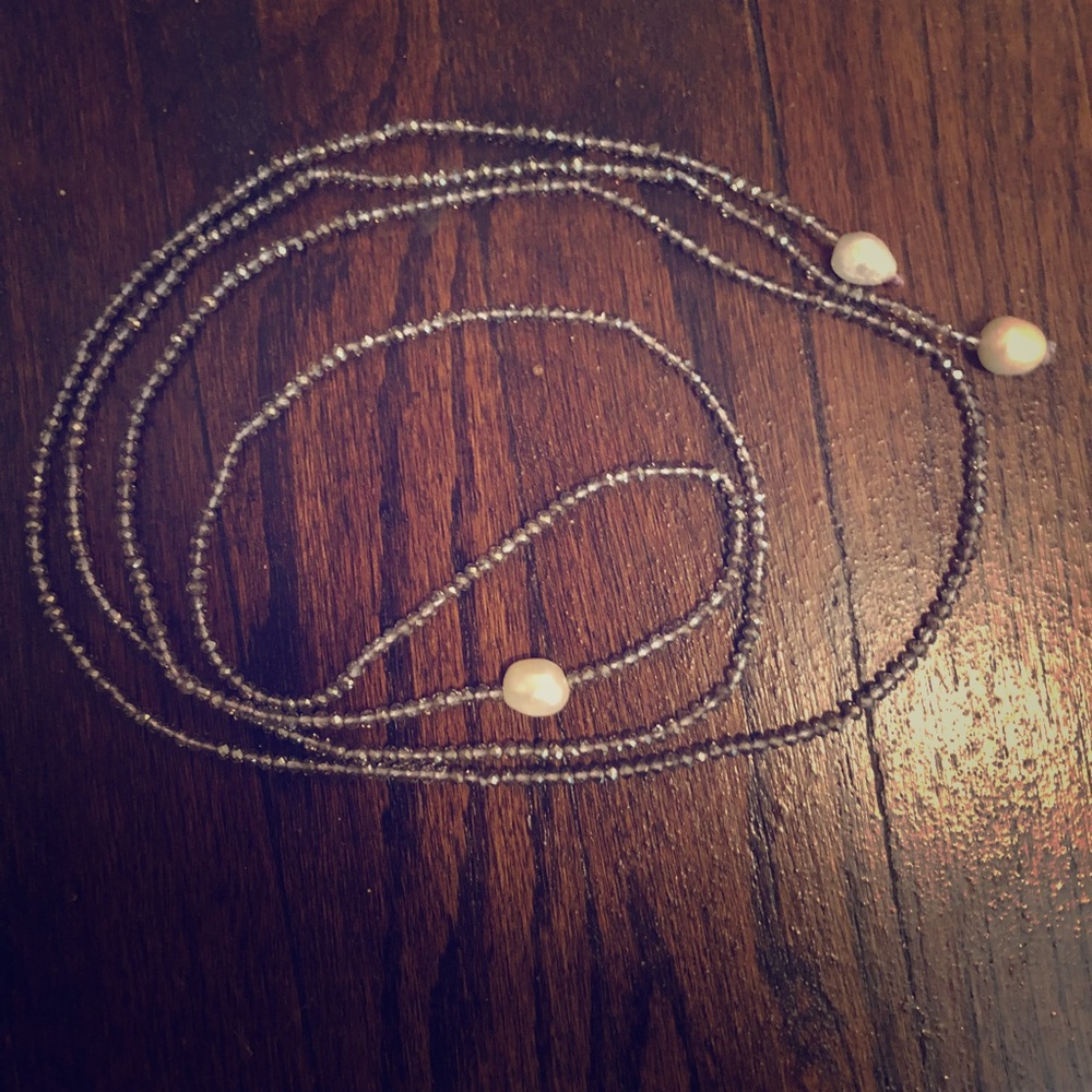 Long beaded necklace